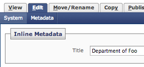 bio folder title field