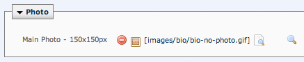 bio page image file field